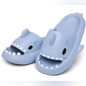 NWT/ Unisex Shark Slides Adult Cartoon Funny Slides Cute Shark Slippers